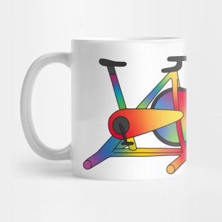 Rainbow Spin Bicycle Mug